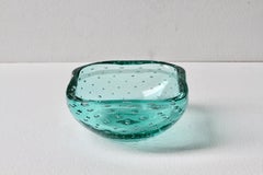 Vintage Mid-Century Cenedese Murano Glass Bullicante Bubble Bowl Dish or Ashtray
