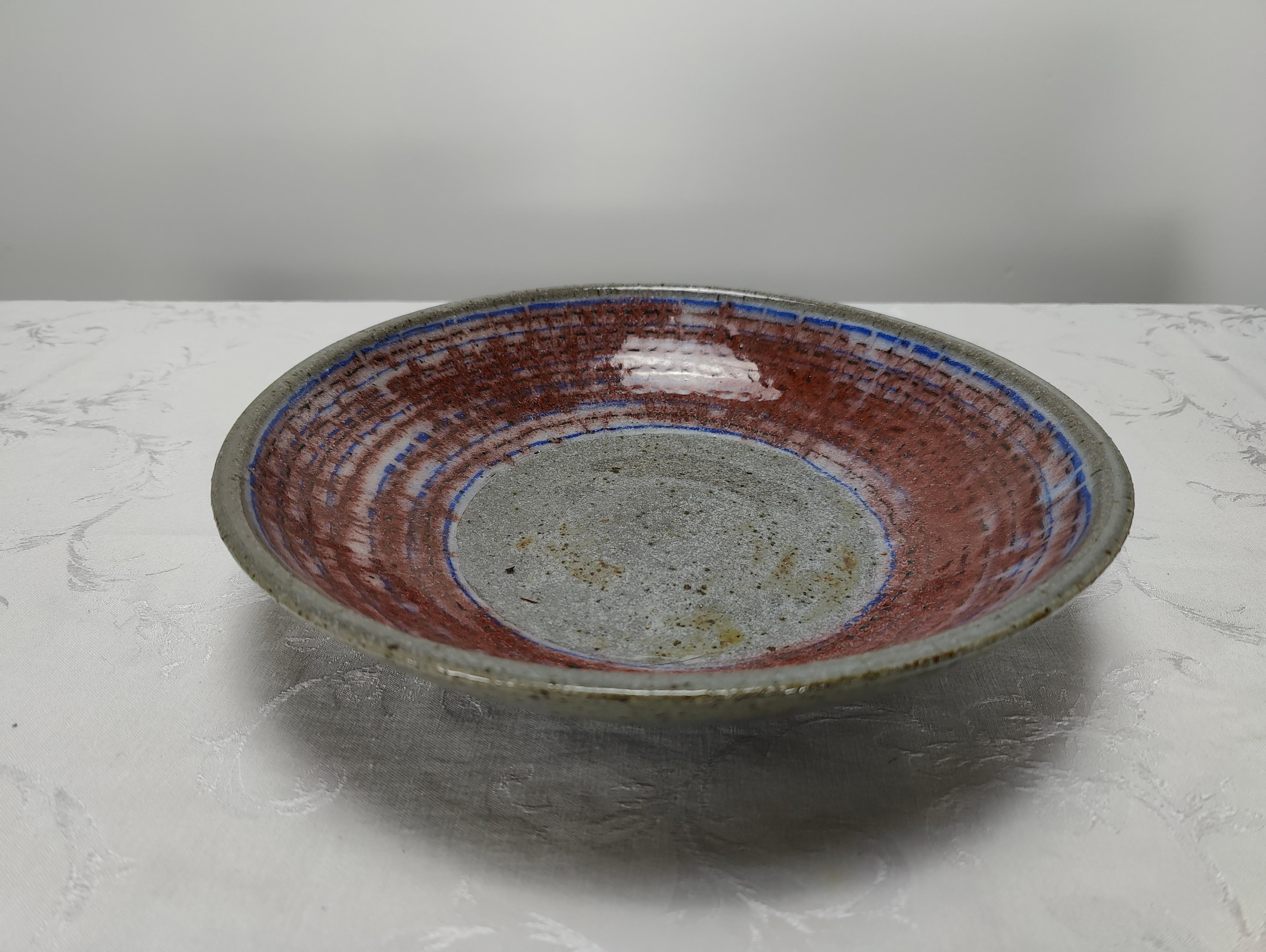 Great condition; Decorative bowl by Maxine Scholts. Little to no wear. Bowl measures approximate 2.75 inches tall x 12 inches wide. If you have any questions, please feel free to reach out!.