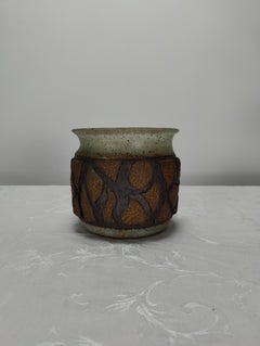 Vintage Midcentury Ceramic Planter by Maxene Scholts, circa 1970s