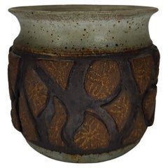 Keramik-Pflanzgefäß aus der Mitte des Jahrhunderts von Maxene Scholts, ca. 1970er Jahre 