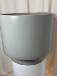 Vintage Mid-Century Ceramic Planter – Styled After Gainey, No Drainage Hole