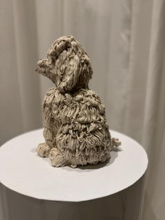 Vintage Mid-Century Ceramic Spaghetti Poodle Figurine