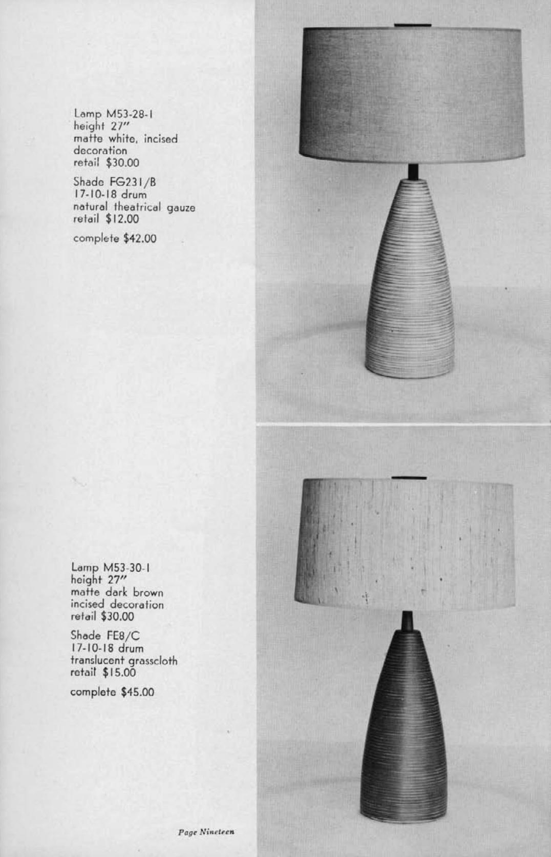 Lampe de bureau vintage en céramique du milieu du siècle dernier par Jane et Gordon Martz en vente 1