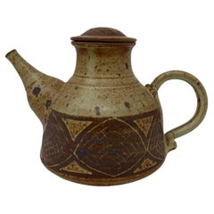 Retro Mid Century Ceramic Tea Pot