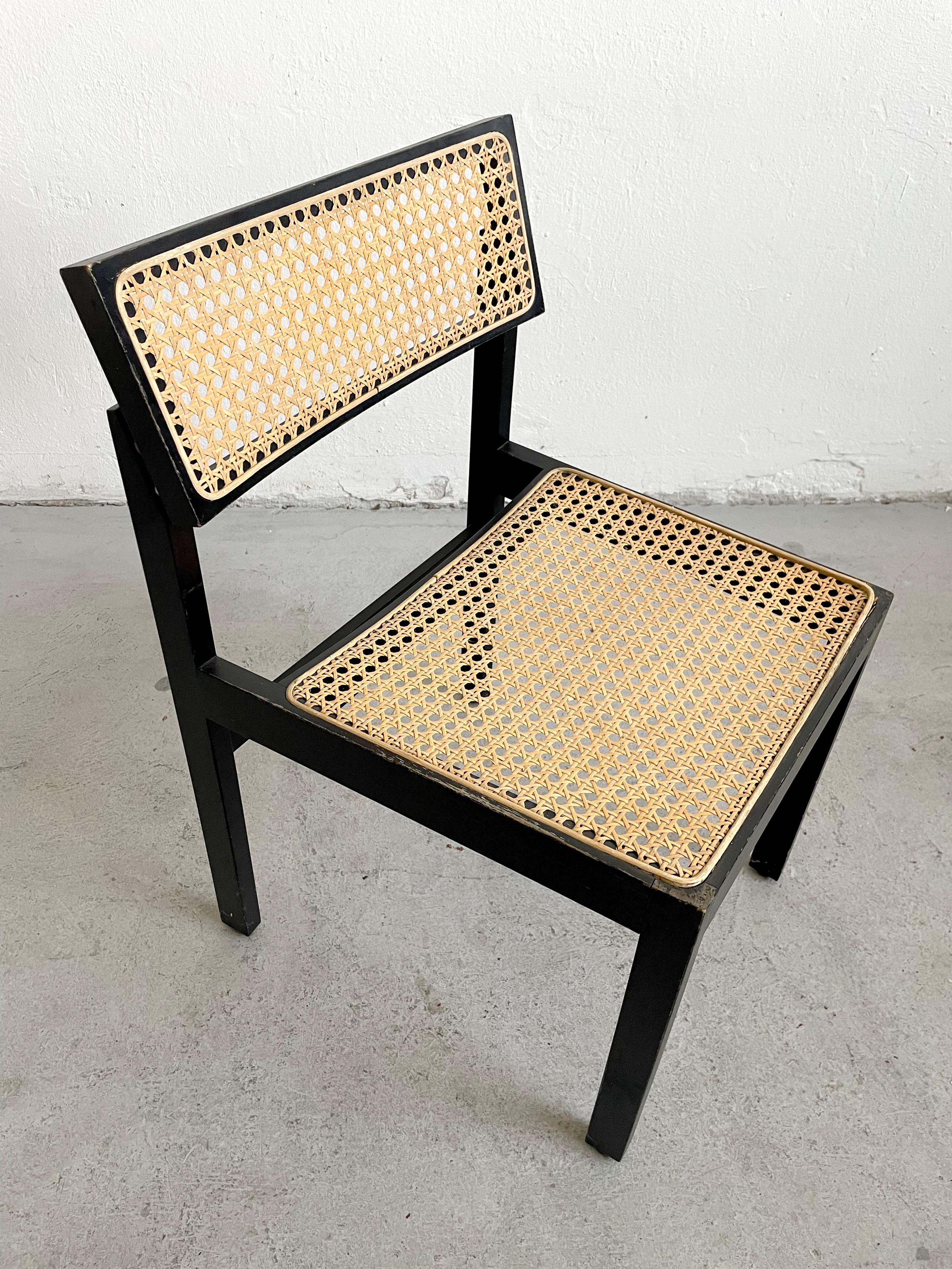 Cane Vintage Mid century Chair by Willy Guhl, Model 3100, Switzerland 1960's For Sale