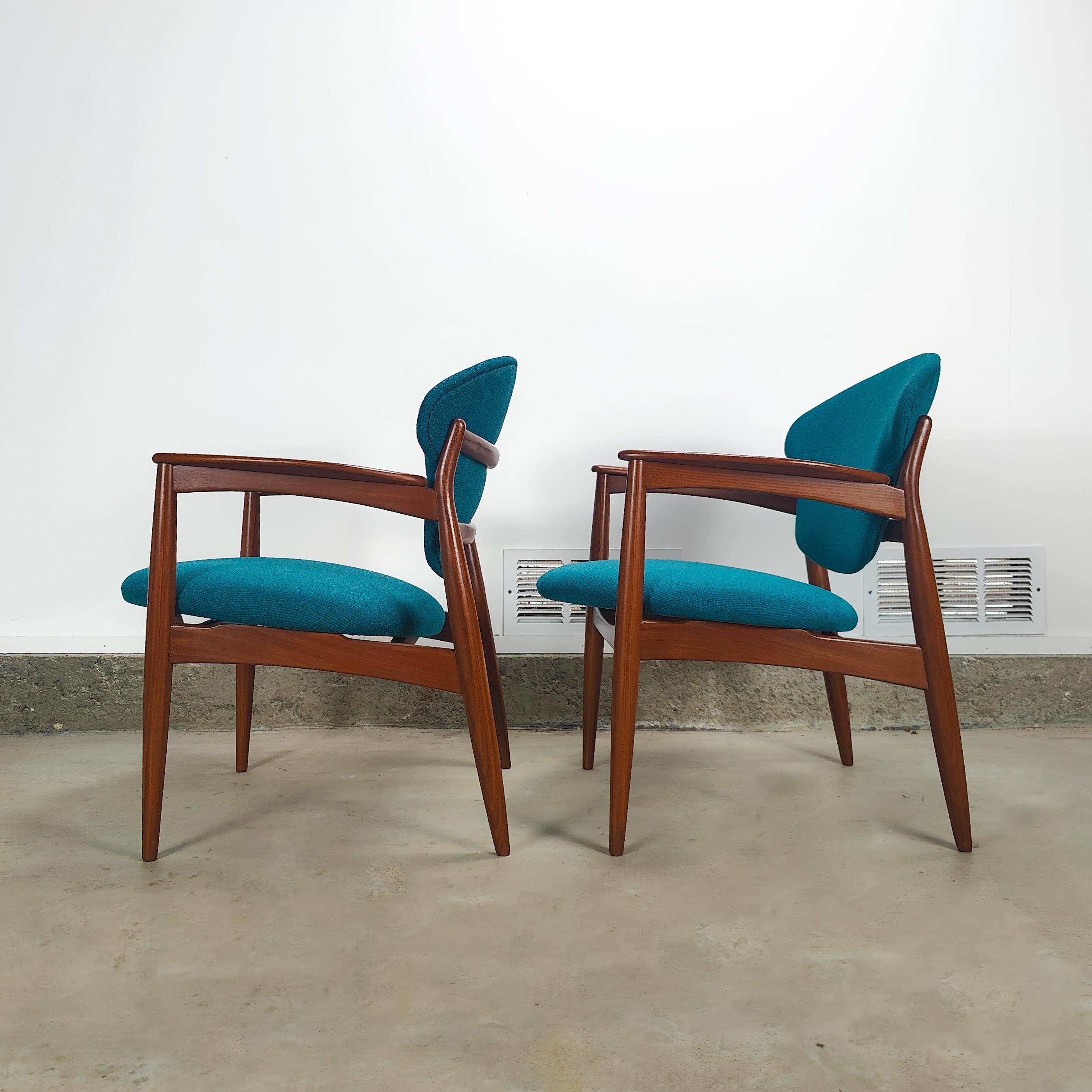 Mid-Century Modern Vintage Midcentury Chairs by L.K. Hjelle Stol & Møbelfabrikk For Sale
