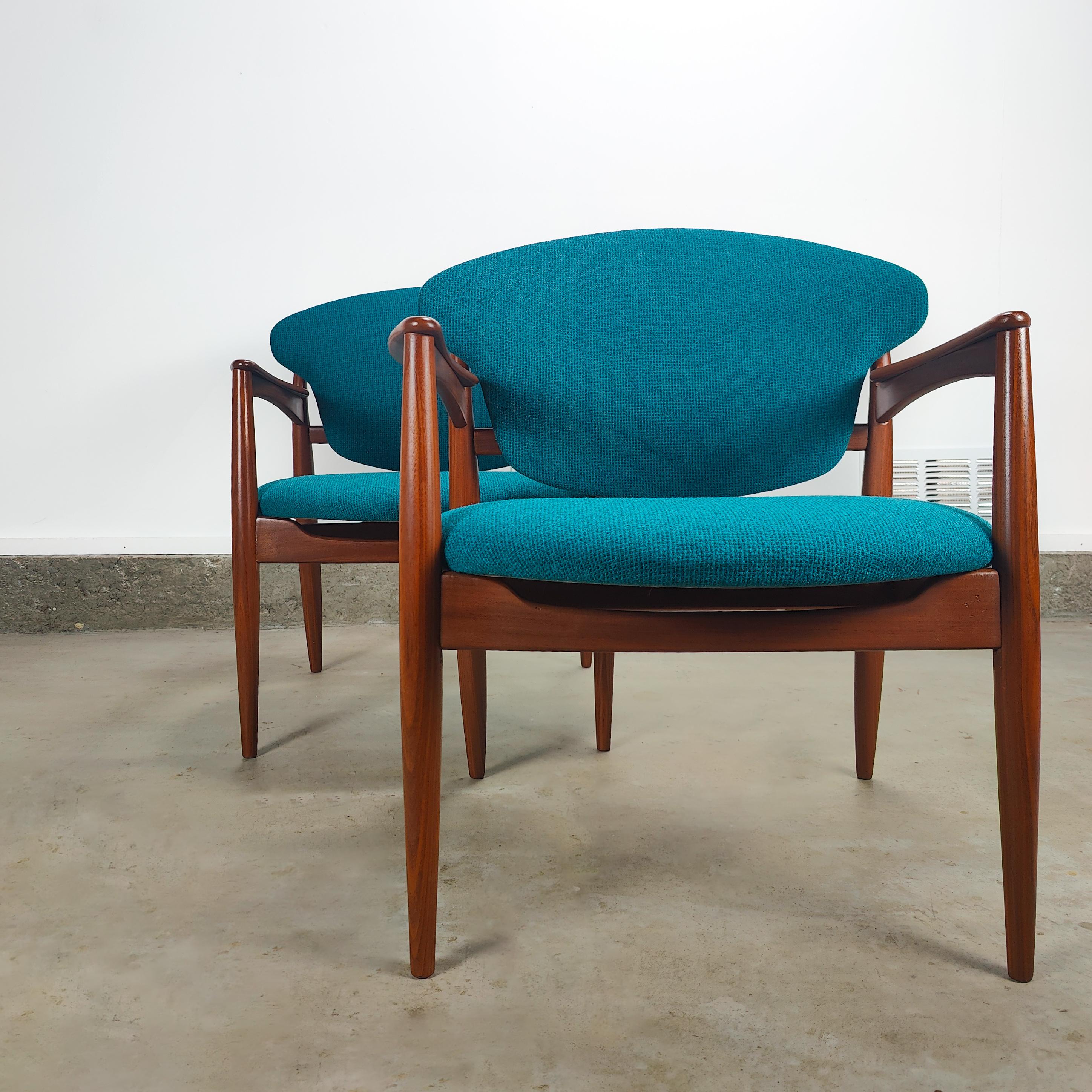 Mid-20th Century Vintage Midcentury Chairs by L.K. Hjelle Stol & Møbelfabrikk For Sale