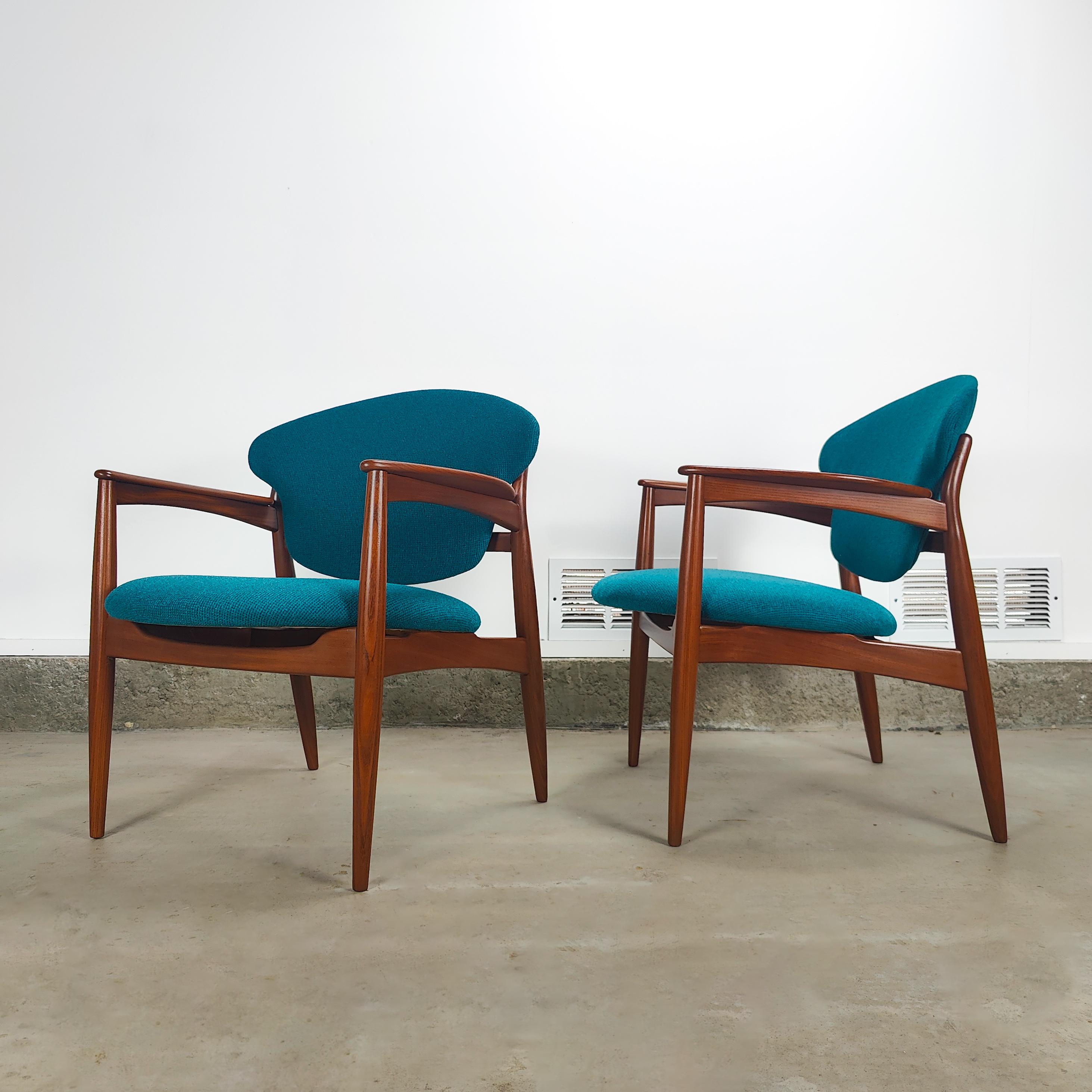 Vintage Midcentury Chairs by L.K. Hjelle Stol & Møbelfabrikk For Sale 1