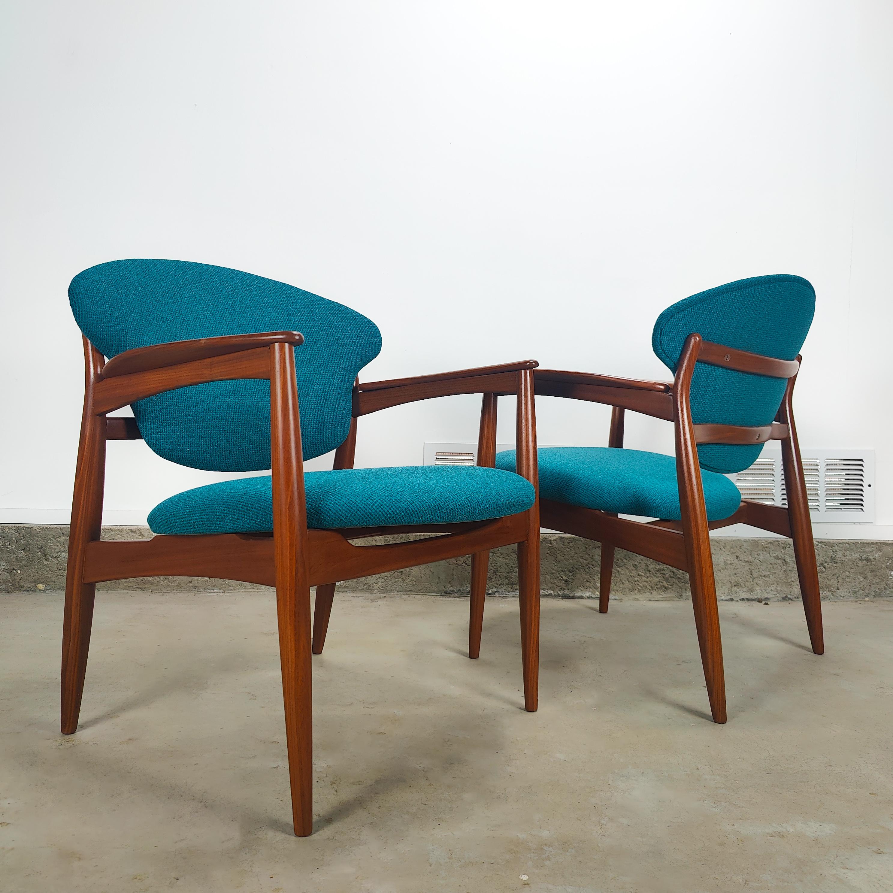 Vintage Midcentury Chairs by L.K. Hjelle Stol & Møbelfabrikk For Sale 2