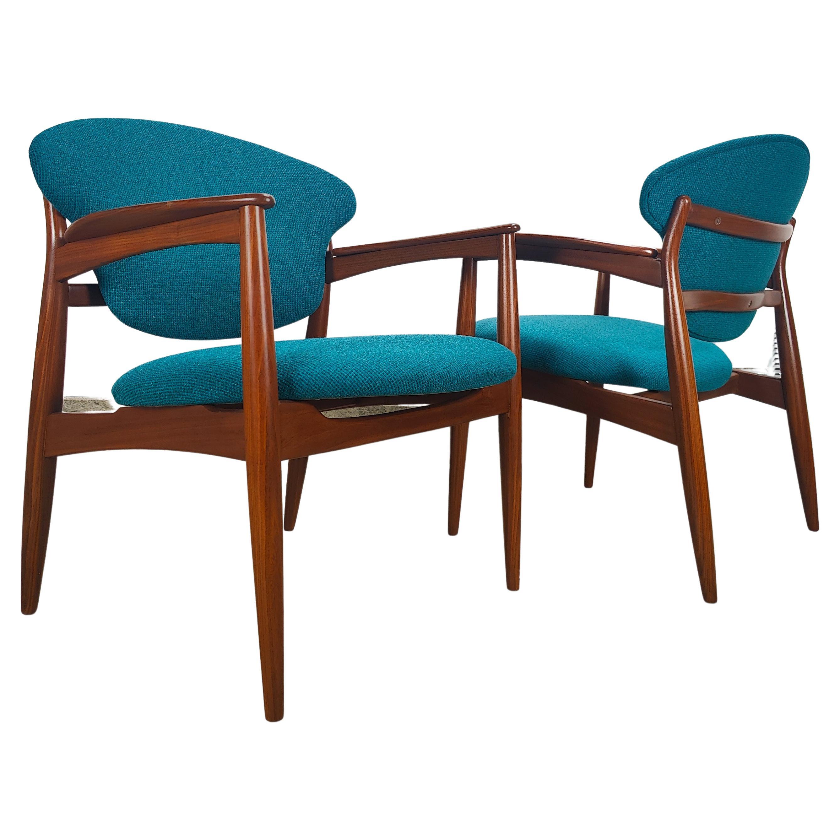 Vintage Midcentury Chairs by L.K. Hjelle Stol & Møbelfabrikk For Sale