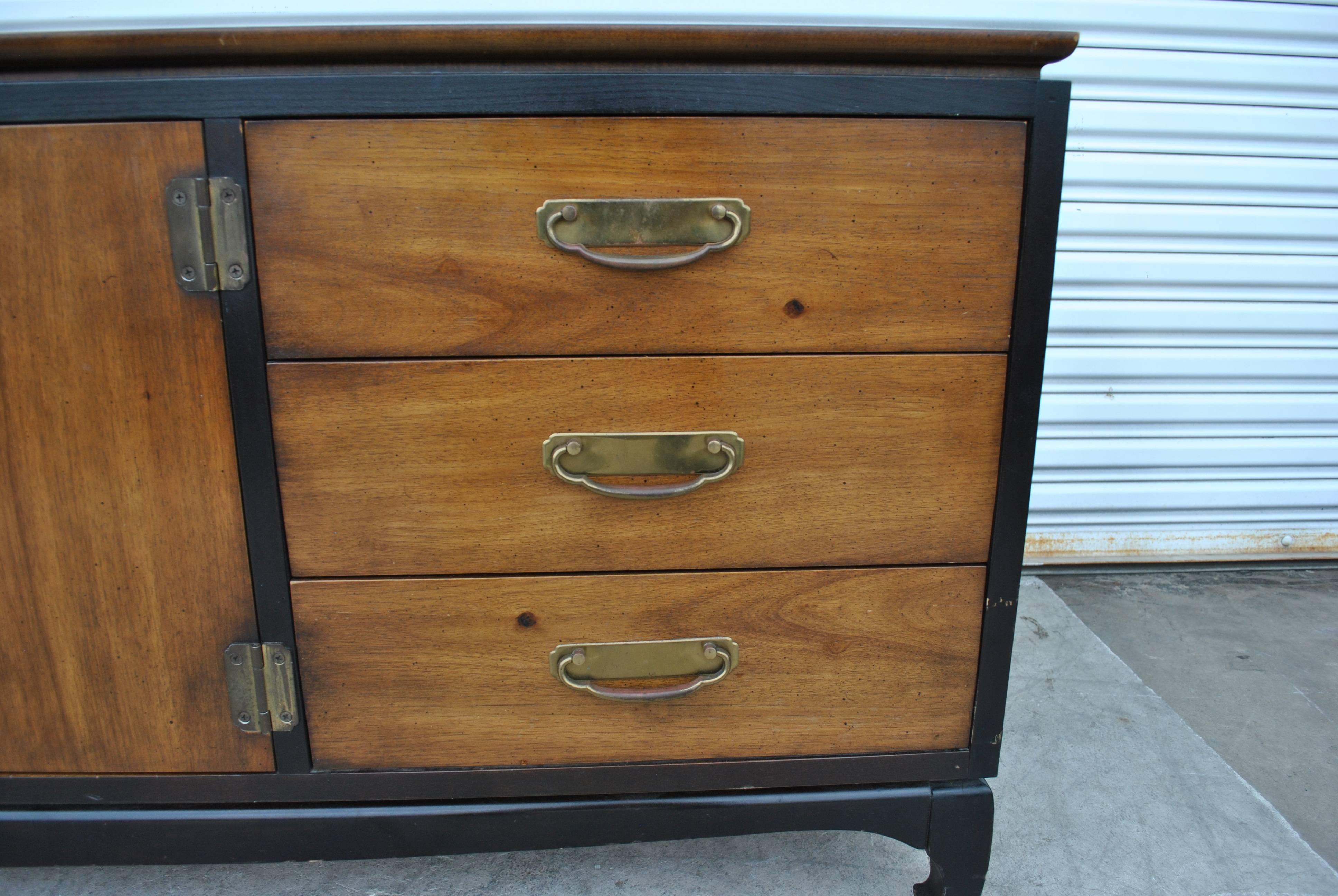 Ebonized Vintage Midcentury Chin Hua Dresser by Lane