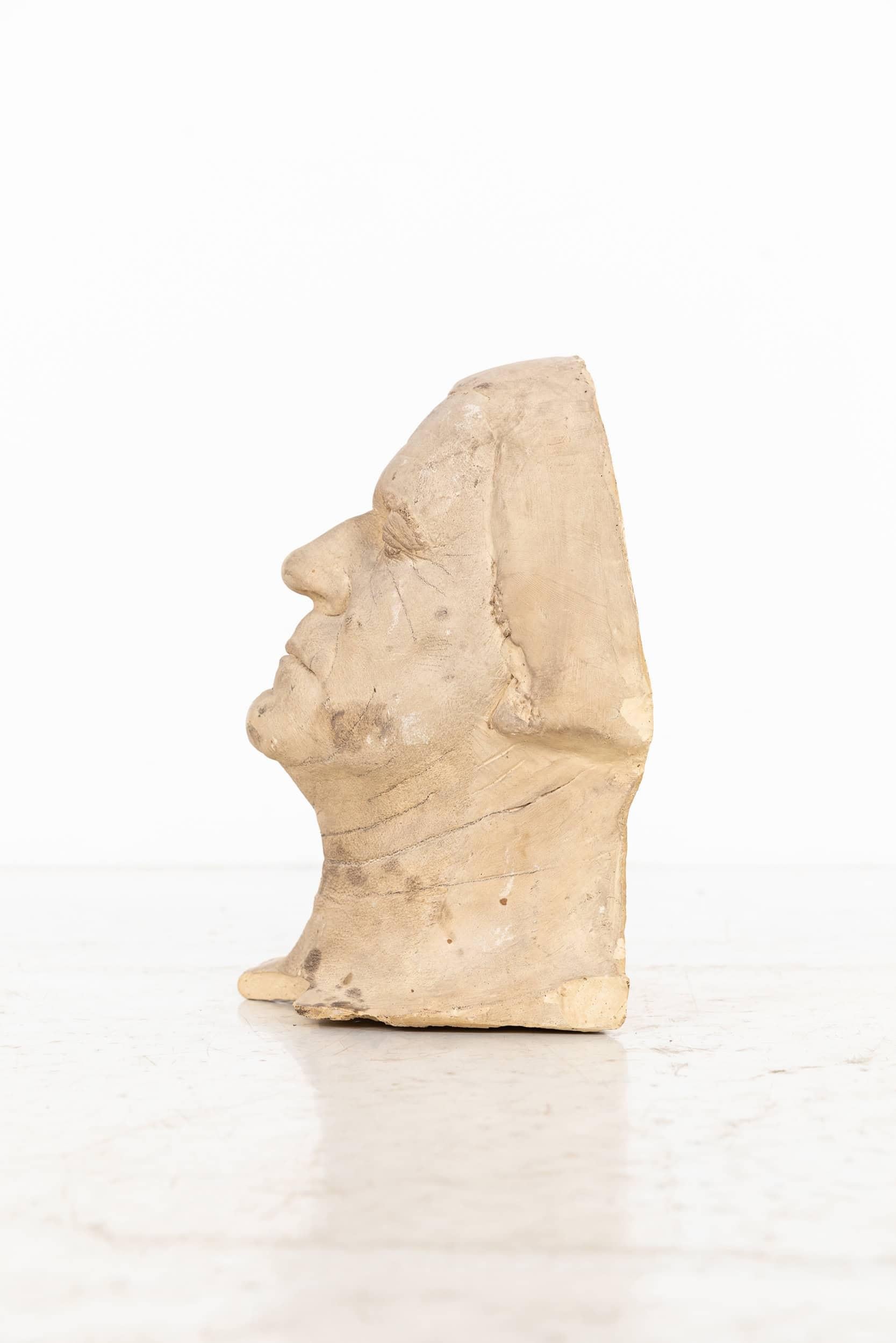 Vintage Mid-Century Christopher Tucker Plaster Male Head Gentleman Bust Statue (Englisch) im Angebot