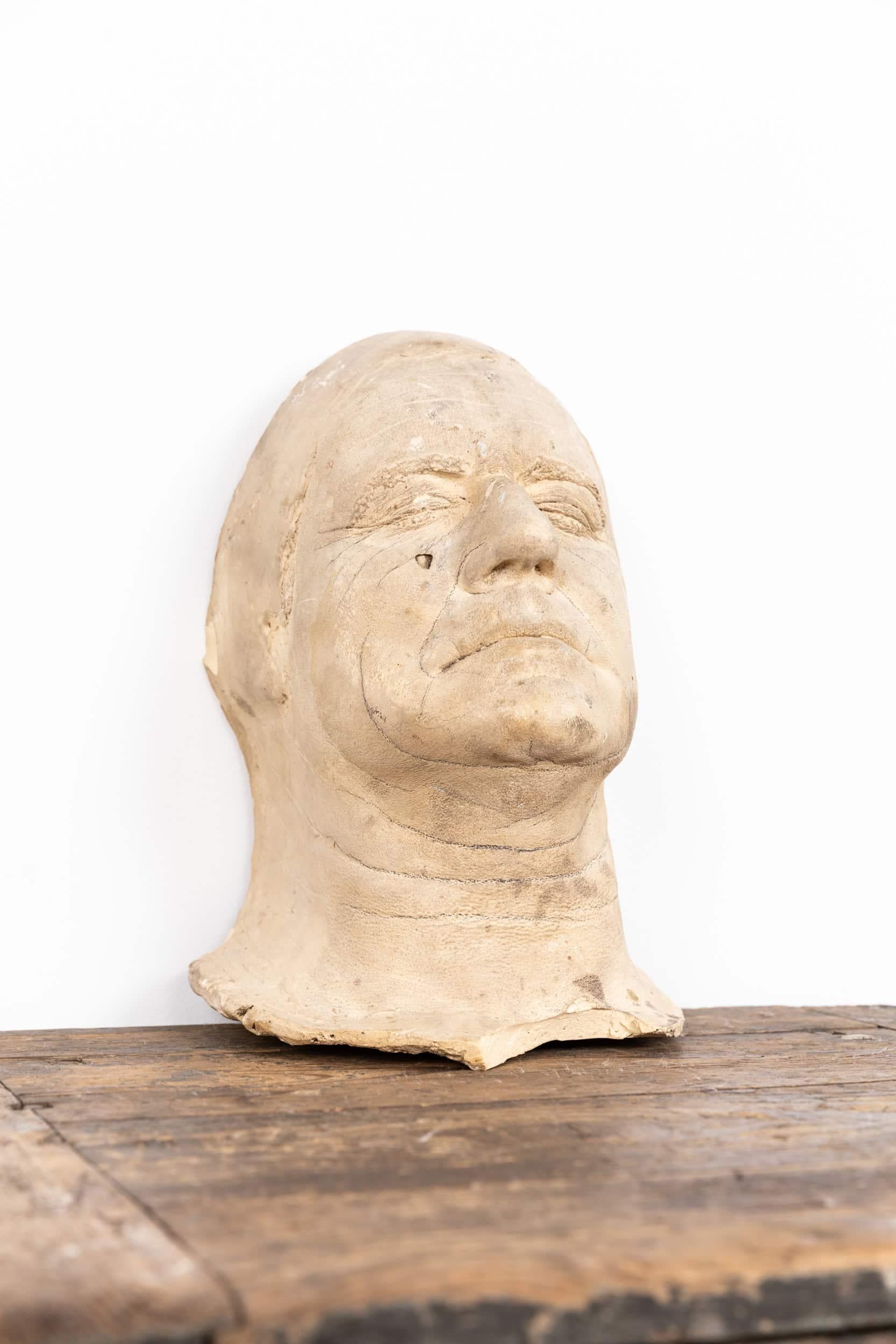 Vintage Mid-Century Christopher Tucker Plaster Male Head Gentleman Bust Statue im Zustand „Relativ gut“ im Angebot in London, GB