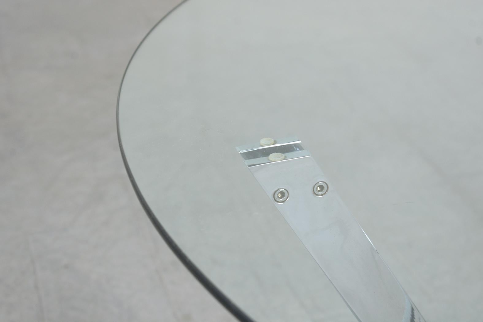 1960s Mid-Century Modern Coffee Table: A Fusion of Steel and Glass 3
