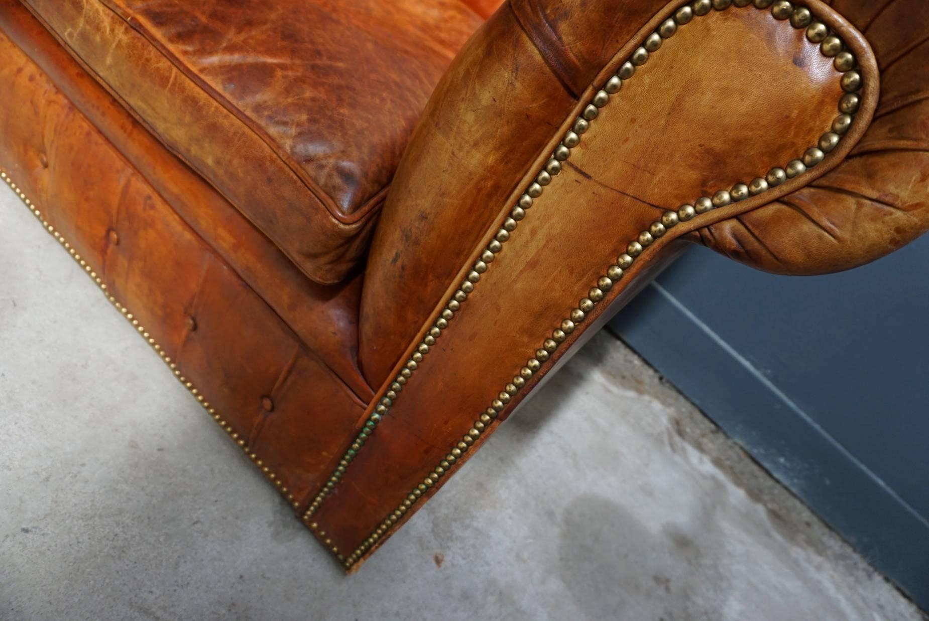 chesterfield cognac sofa