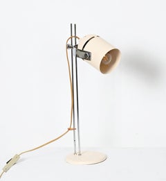 Vintage Mid-Century Cream Table Lamp