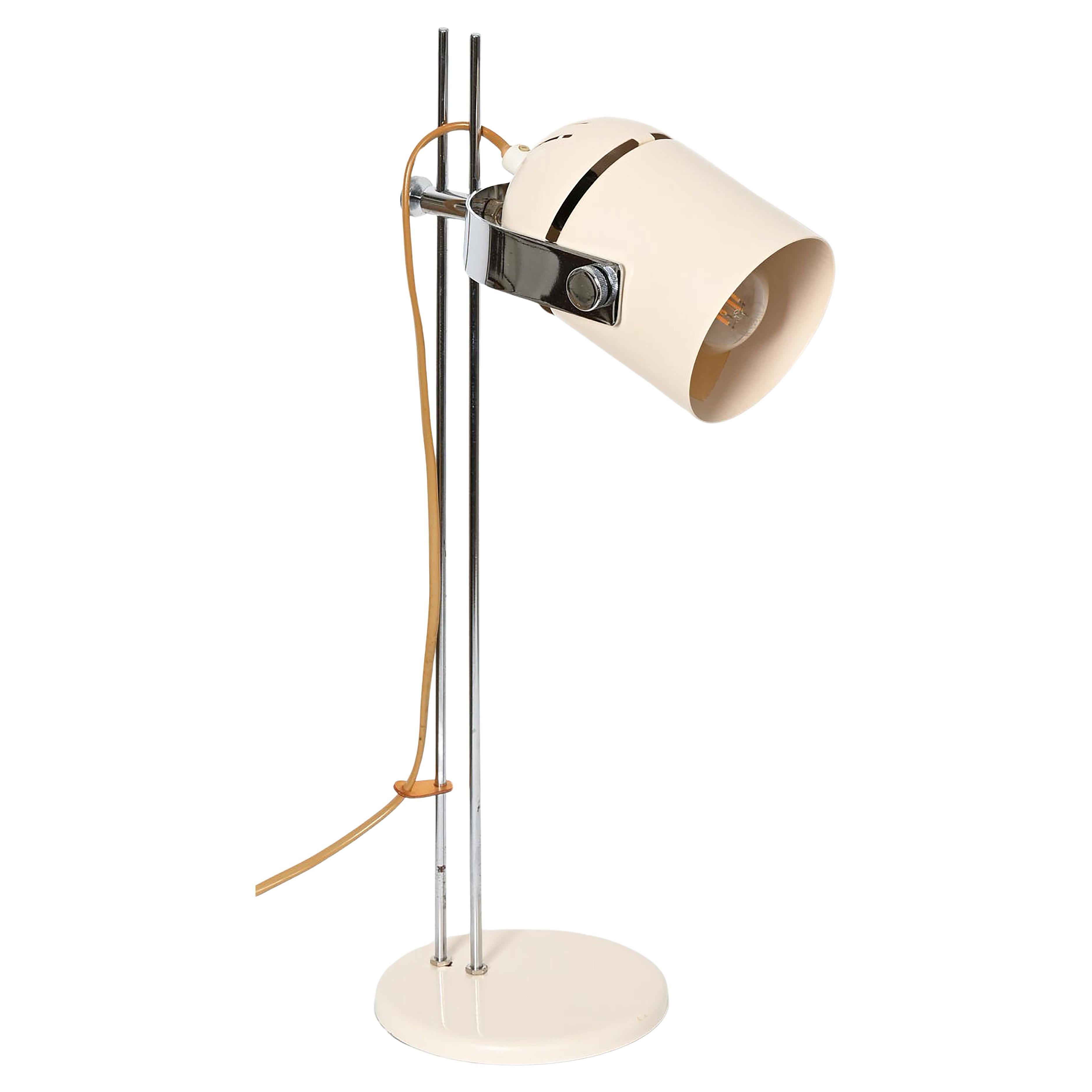 Vintage Mid-Century Cream Table Lamp