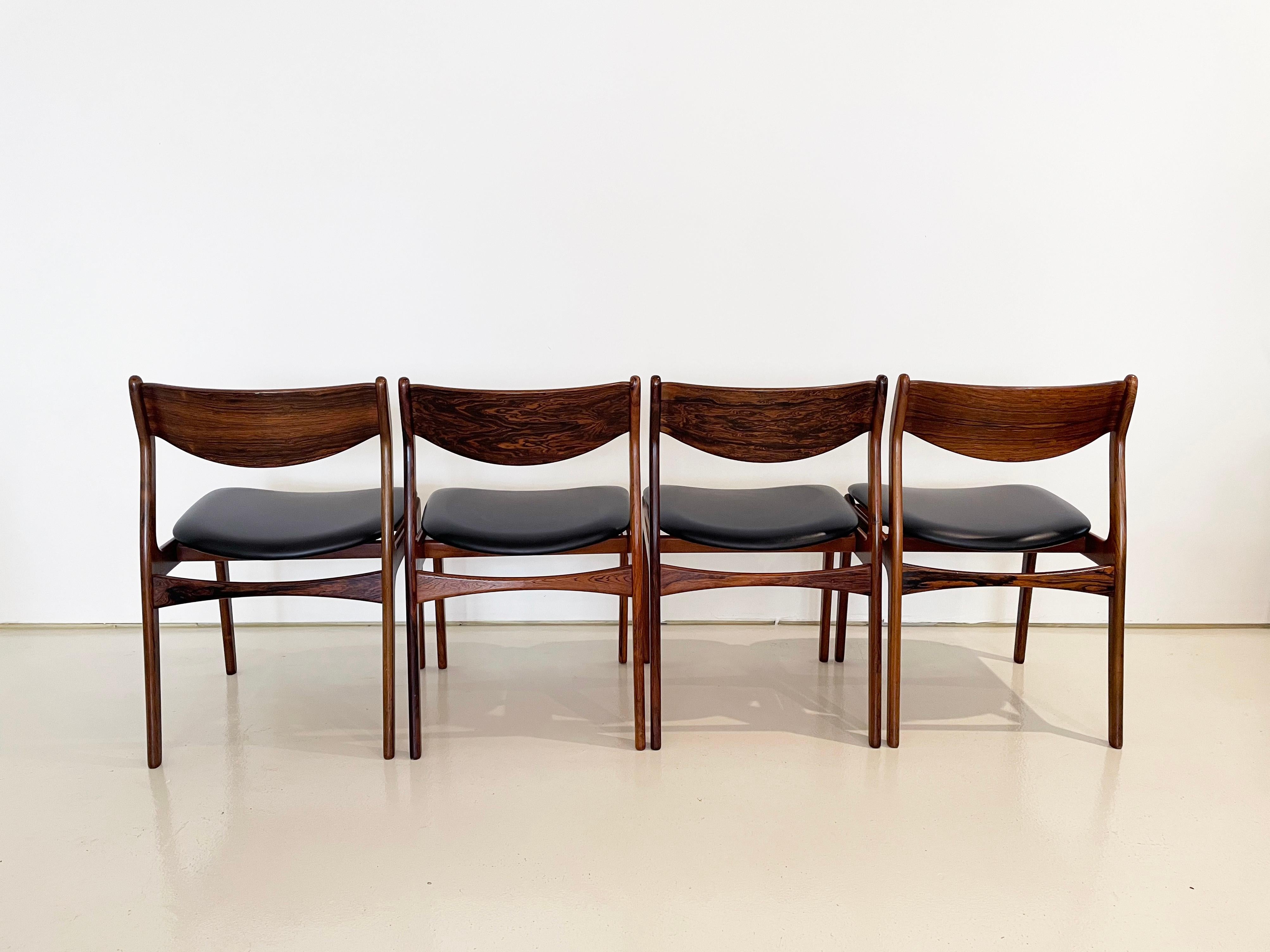 Vintage Mid-century Danish Dining Chairs, Designed by P.E. Jorgensen, Set of 8 For Sale 6