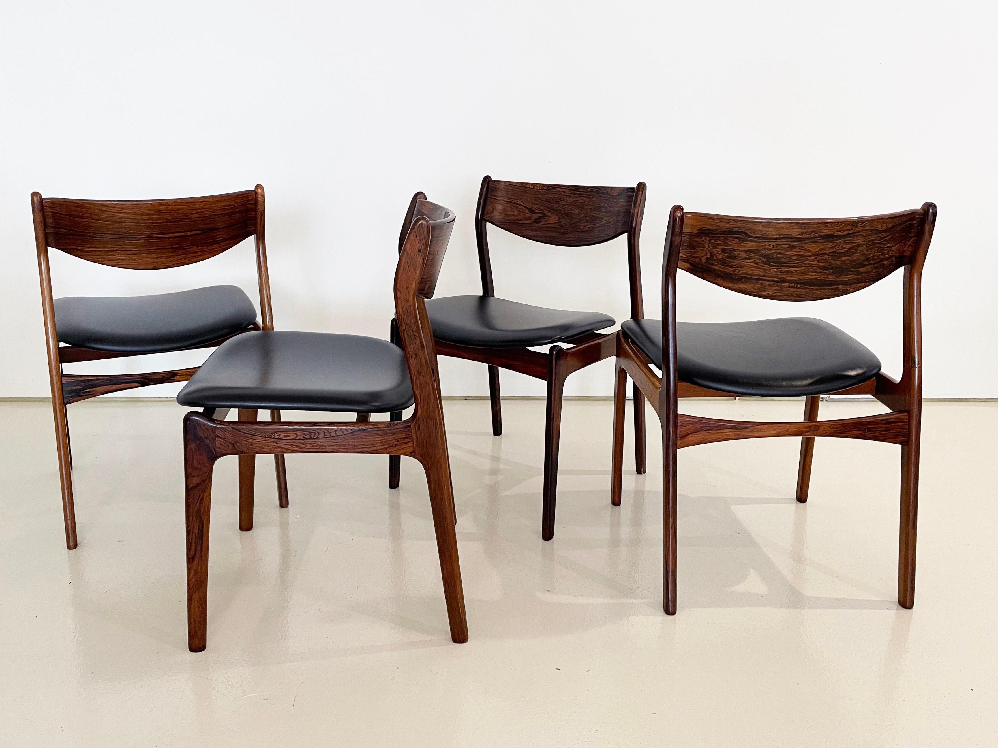 Vintage Mid-century Danish Dining Chairs, Designed by P.E. Jorgensen, Set of 8 For Sale 7
