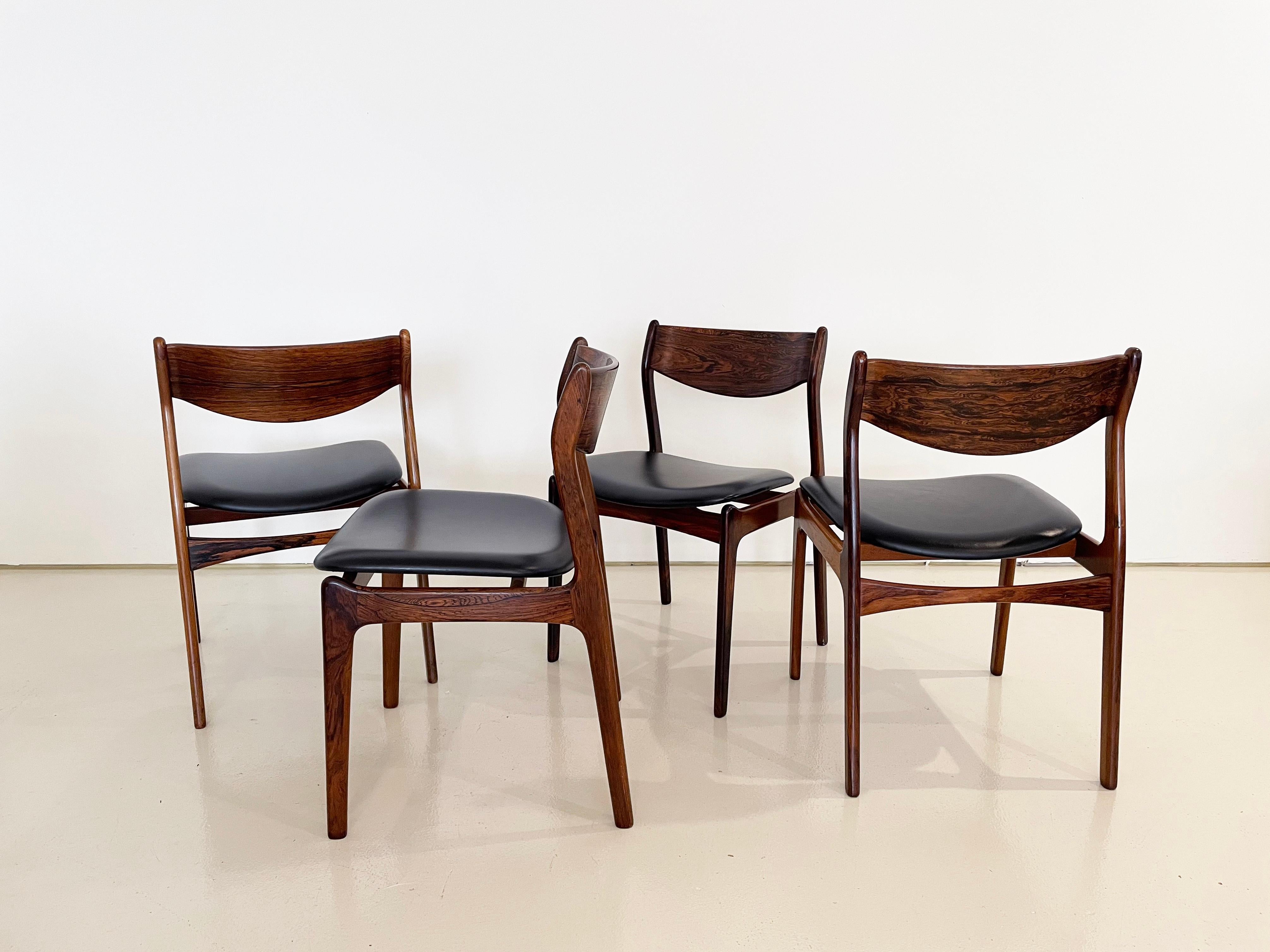 Vintage Mid-century Danish Dining Chairs, Designed by P.E. Jorgensen, Set of 8 For Sale 8