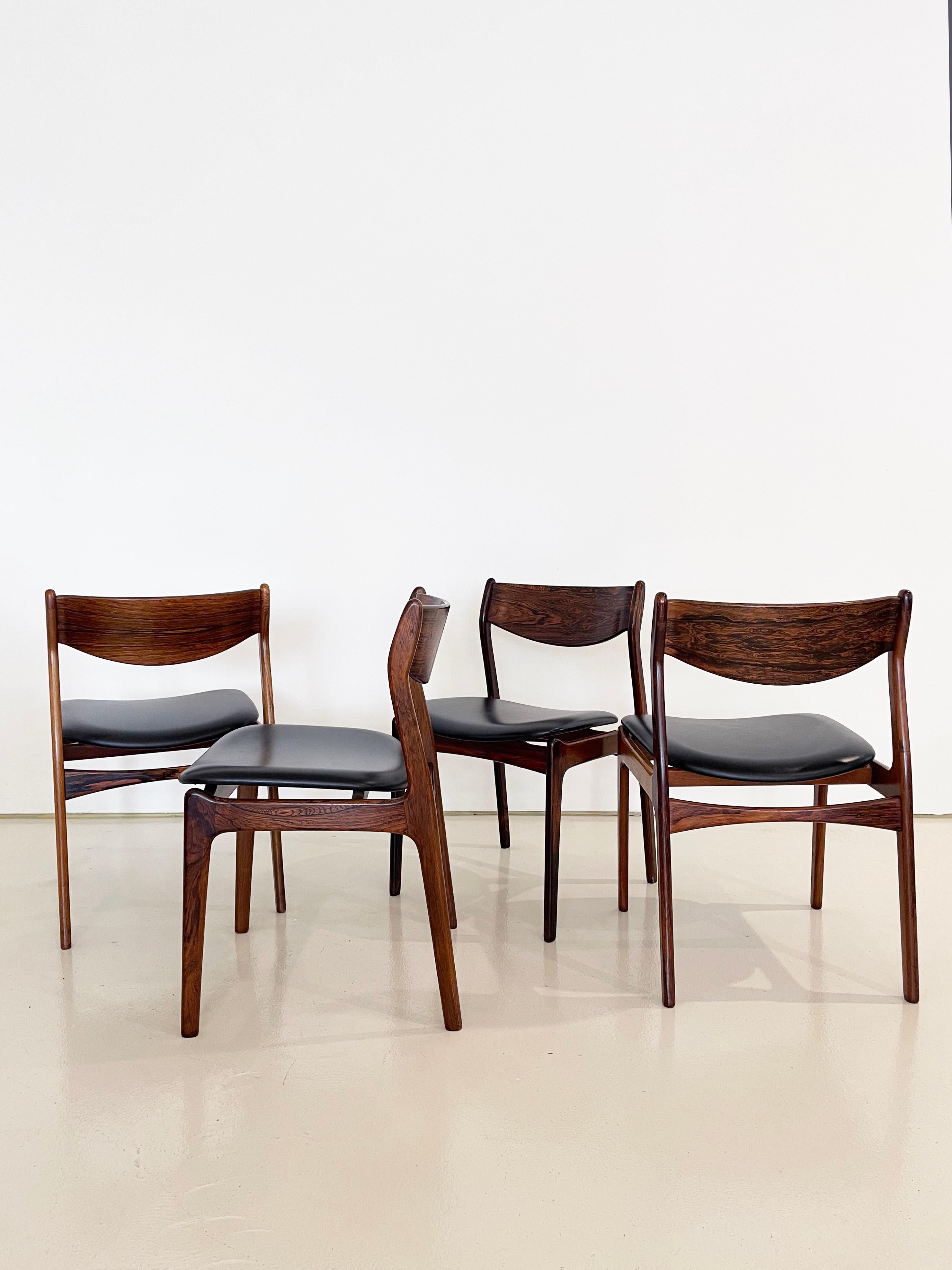 Vintage Mid-century Danish Dining Chairs, Designed by P.E. Jorgensen, Set of 8 For Sale 9