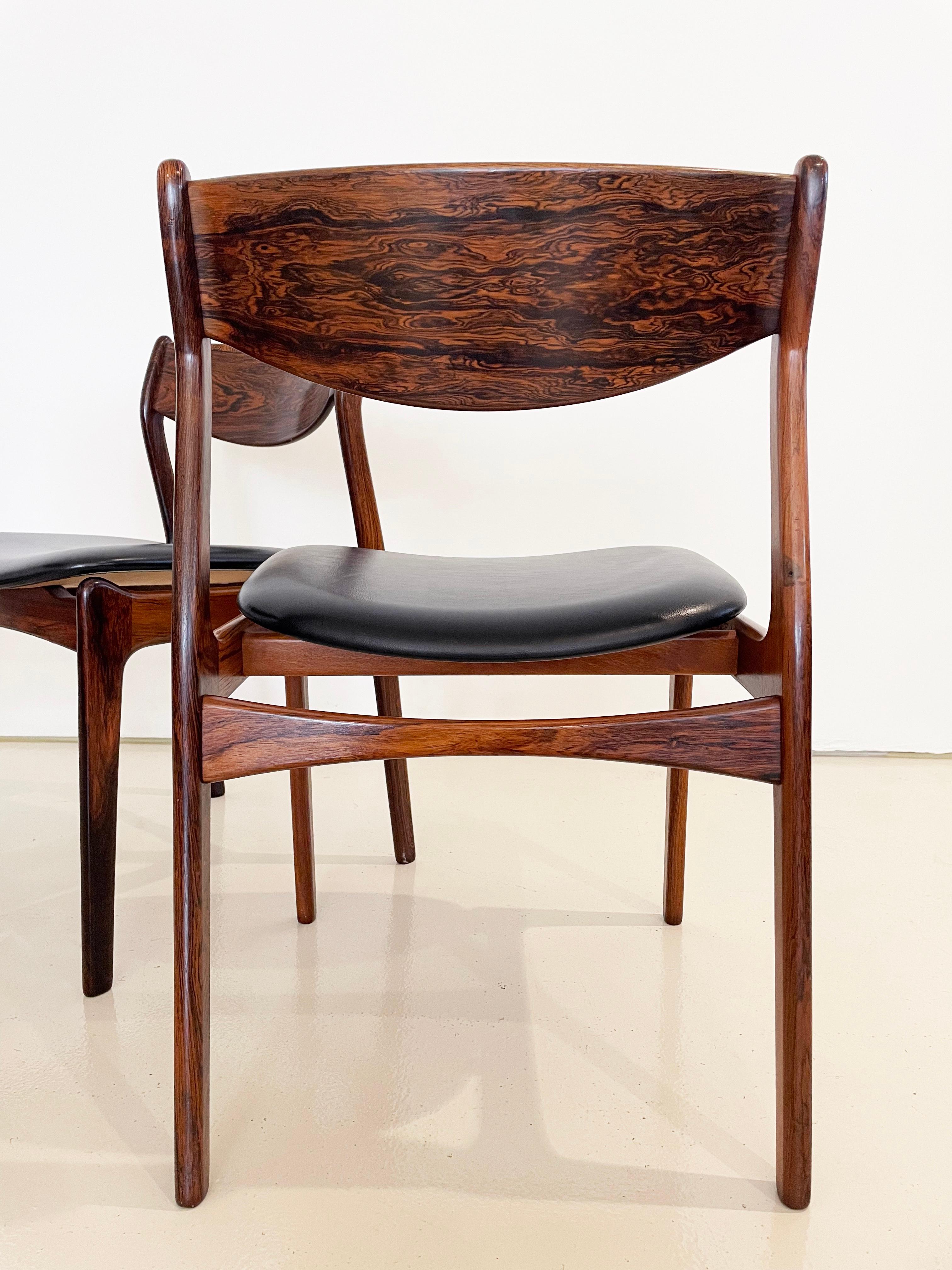 Vintage Mid-century Danish Dining Chairs, Designed by P.E. Jorgensen, Set of 8 For Sale 13