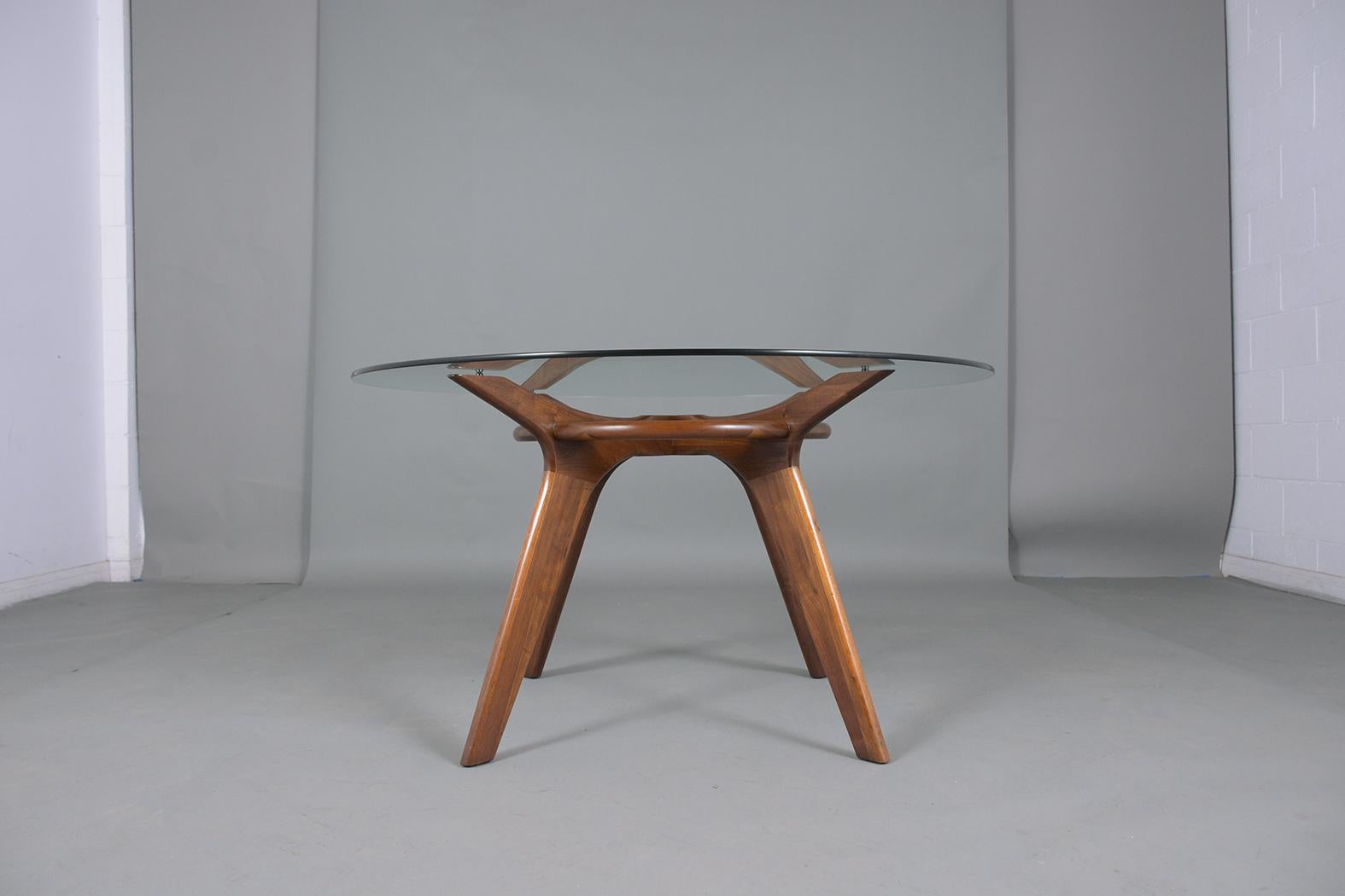 Mid-Century Modern Vintage Mid-Century Danish Round Dining Table