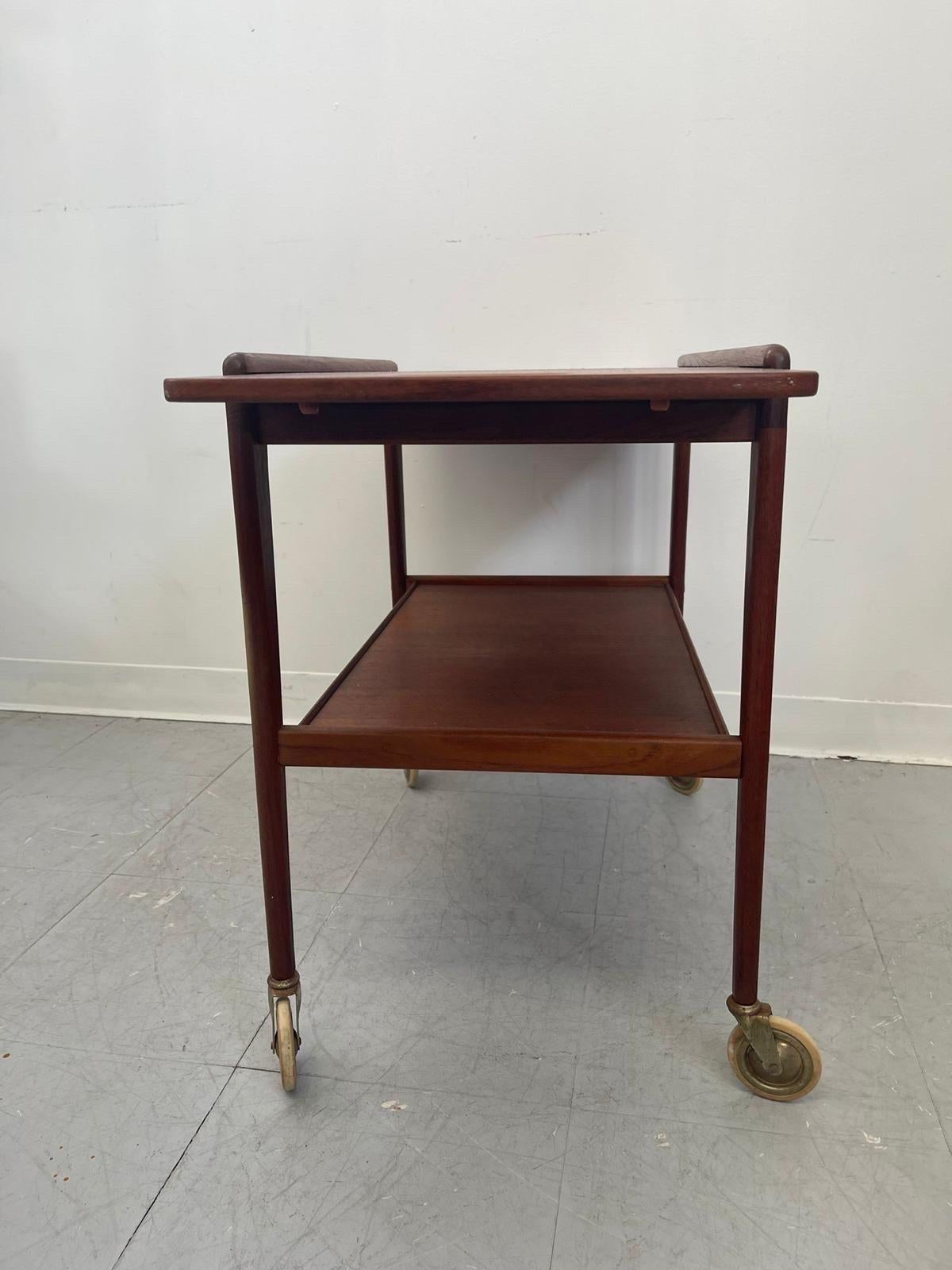 Chariot de bar danois moderne du milieu du siècle dernier, style Yngve Ekstrom. en vente 3