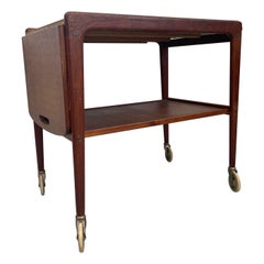 Carrito de Bar Vintage Mid Century Danish Modern Yngve Ekstrom Style.