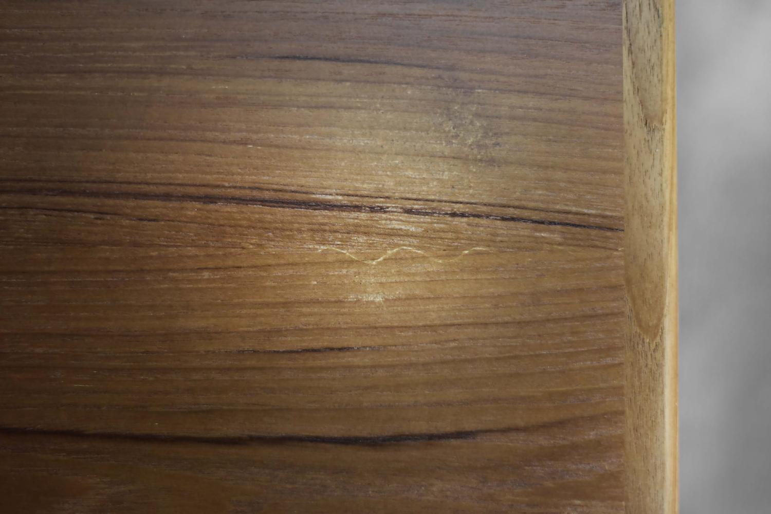 Vintage Mid-Century Danish Modern Brown Teak Desk by Arne Vodder for GV Møbler For Sale 1