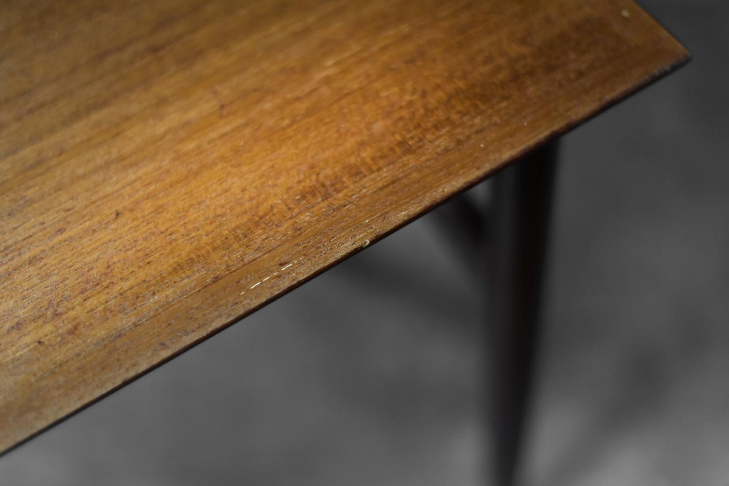 Vintage Mid-Century Danish Modern Brown Teak Nesting Tables, 1960, Set of 2 in vendita 2
