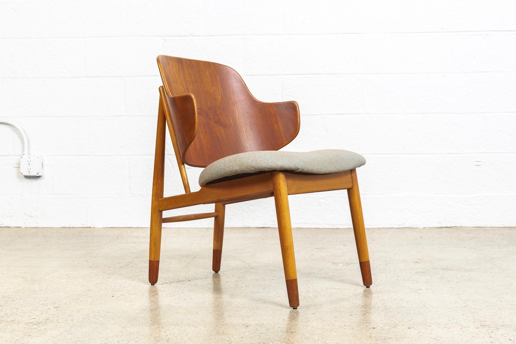 Plywood Vintage Midcentury Danish Modern Kofod Larsen Two-Toned Penguin Chairs, 1960s