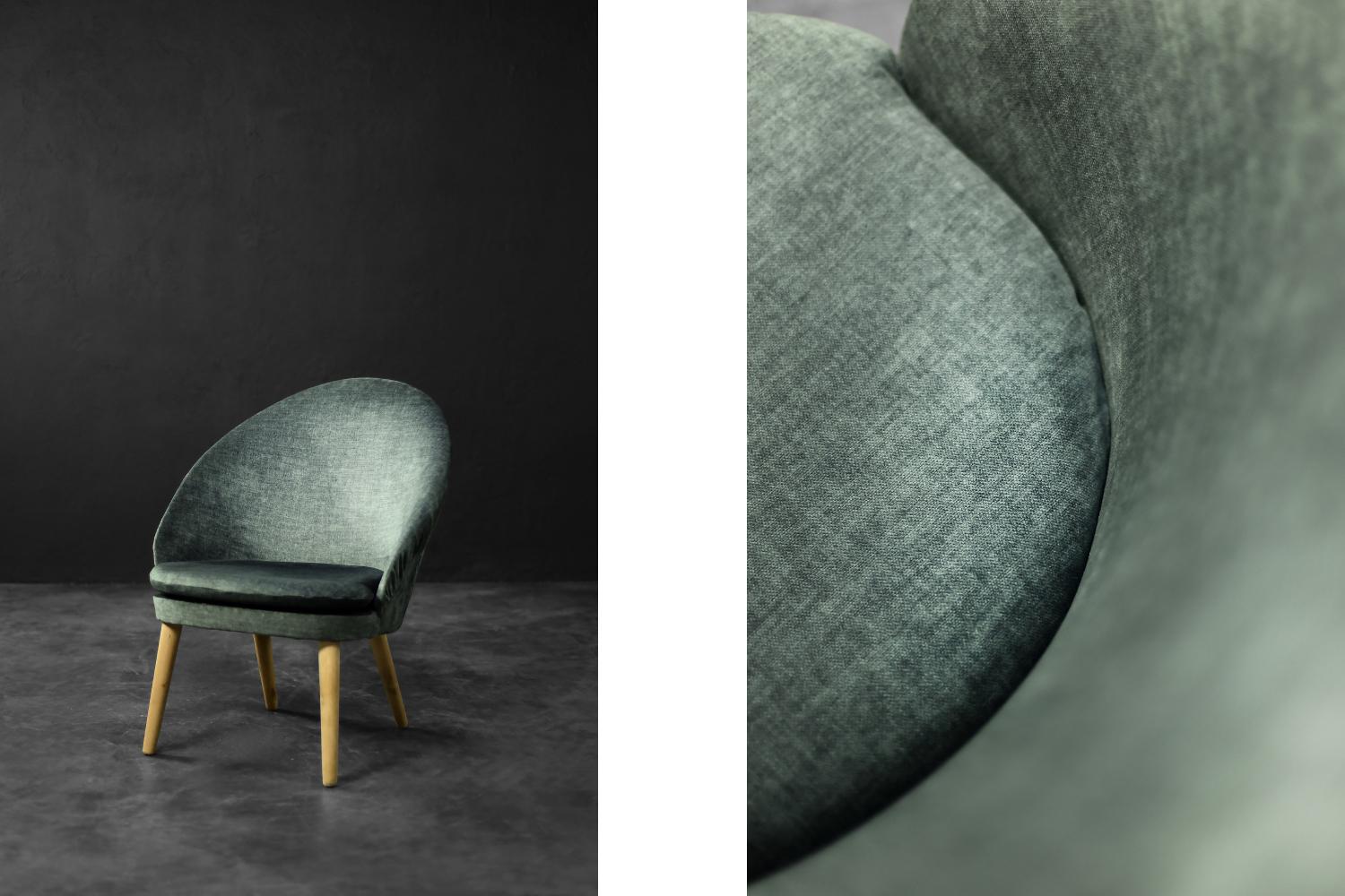 Fauteuil d'appoint Model No 301 en chêne et tissu, Vintage Mid-Century Danish Modern, 1950s en vente 2