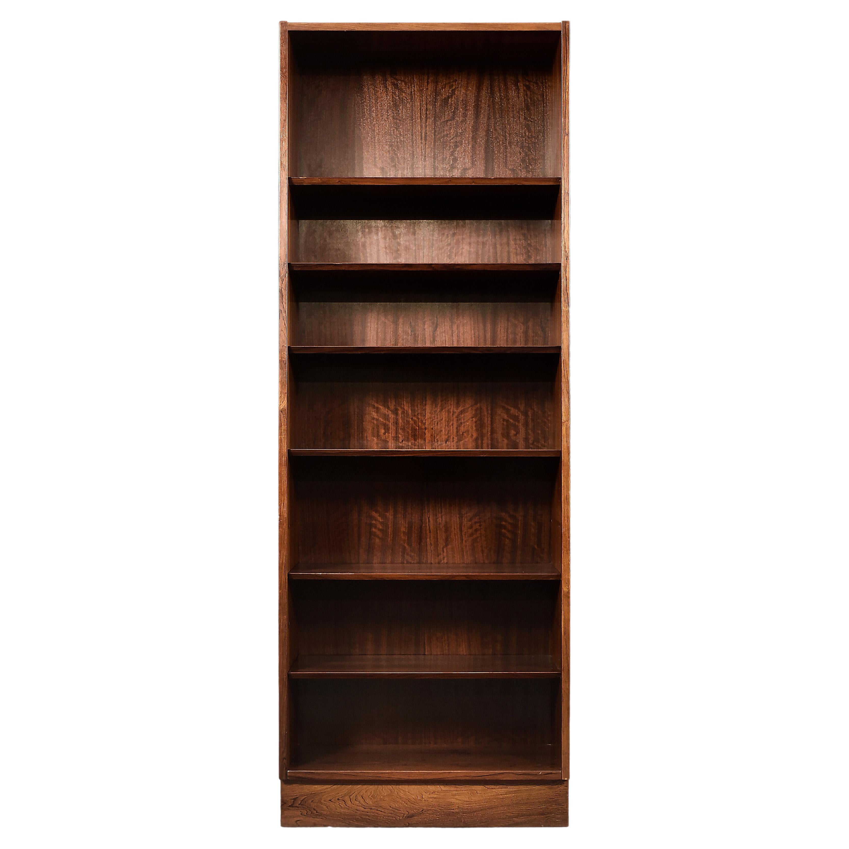 Vintage MidCentury Danish Modern Rosewood Bookcase with Bar by Erik