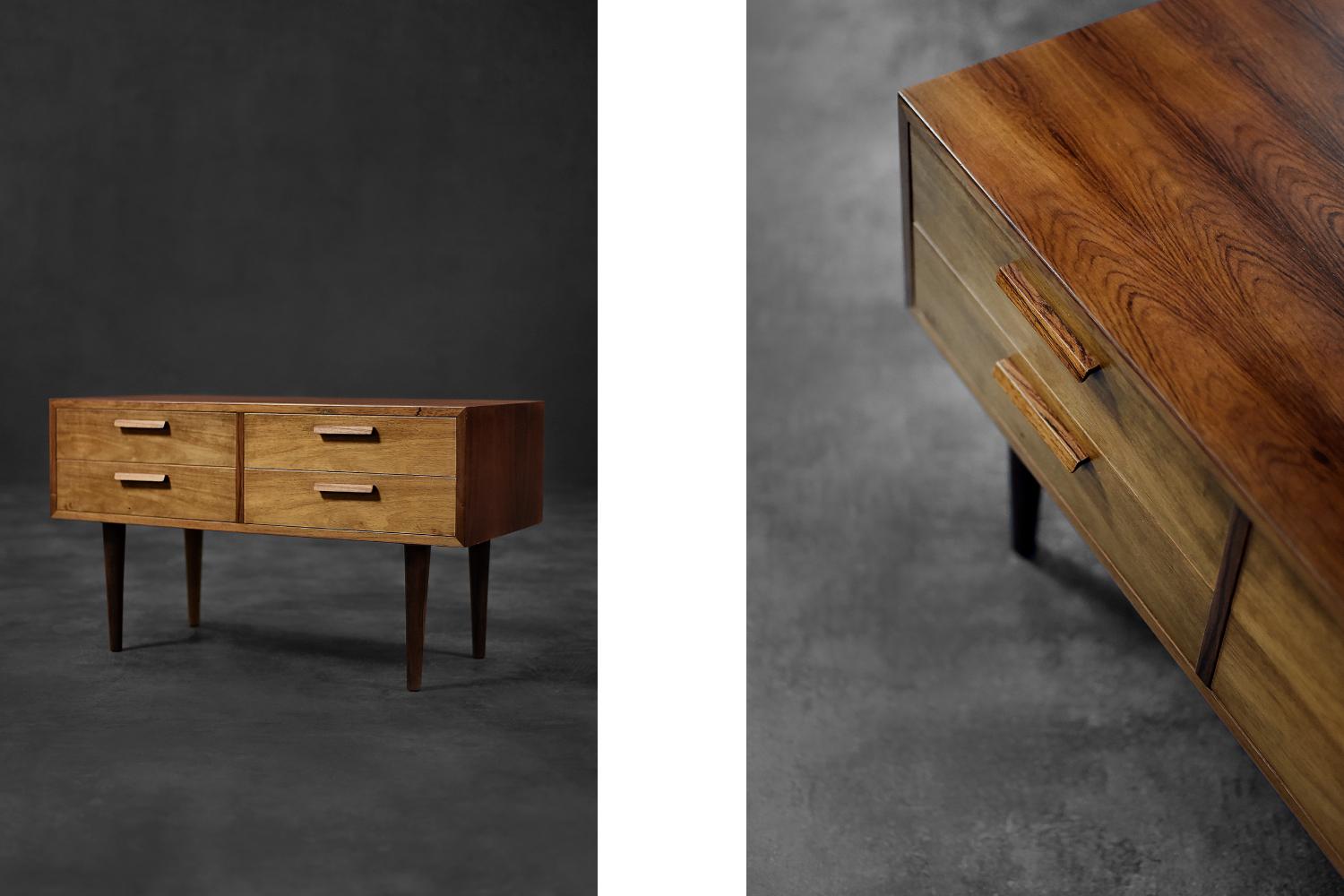 Mid-Century moderno Cassettiera d'epoca in legno di palissandro di Kai Kristiansen, metà del secolo scorso. in vendita