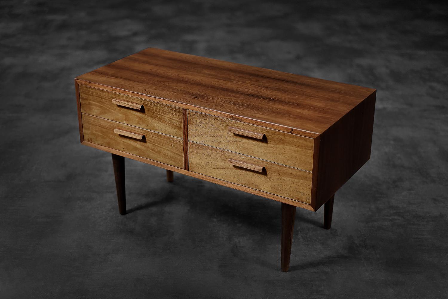 Vintage Mid-Century Danish Modern Rosewood Chest of Drawers by Kai Kristiansen For Sale 1