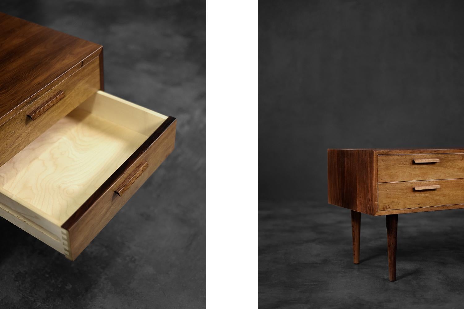 Cassettiera d'epoca in legno di palissandro di Kai Kristiansen, metà del secolo scorso. in vendita 2