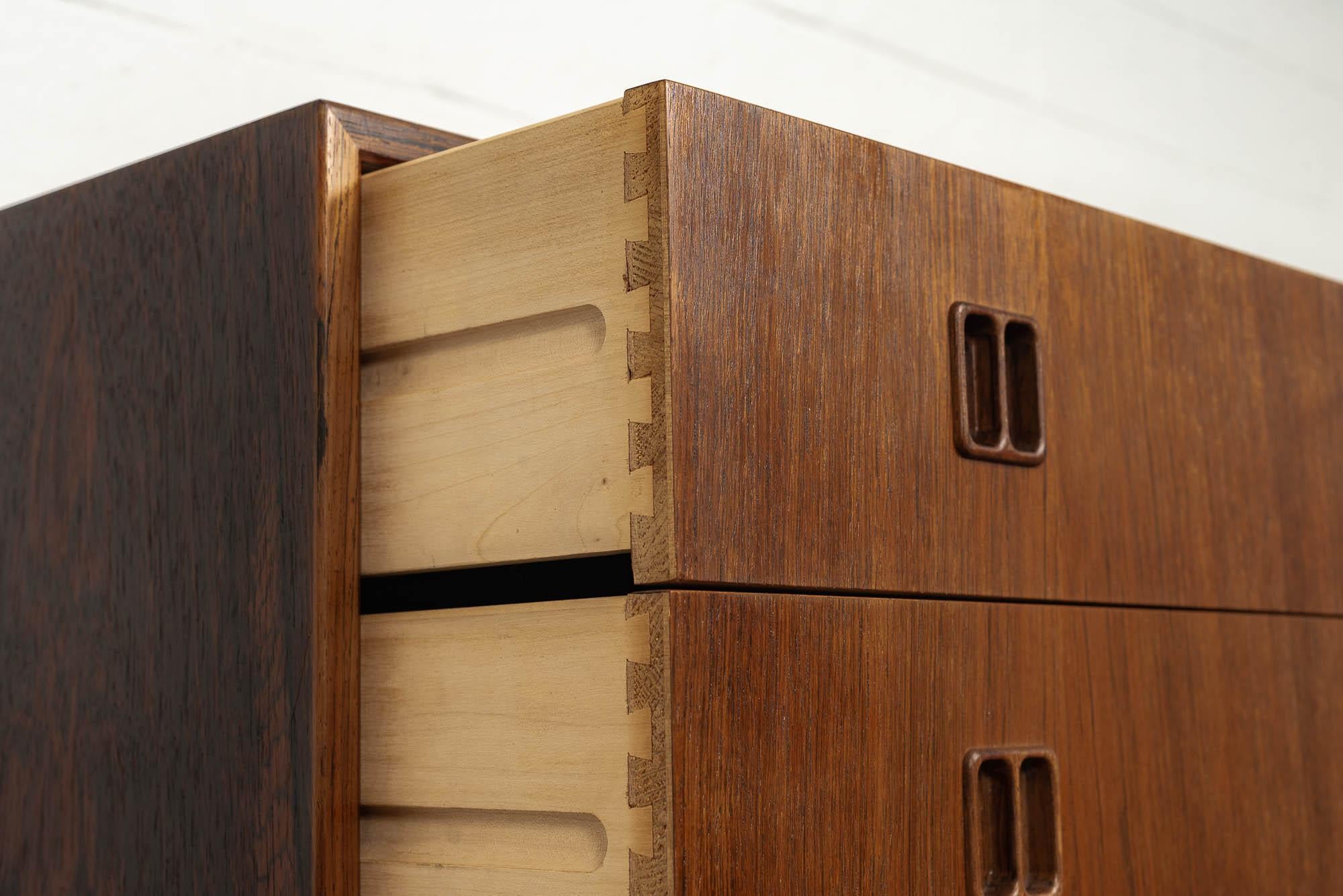 Mid-20th Century Vintage Midcentury Danish Modern Rosewood Sideboard or Dresser, 1960s For Sale