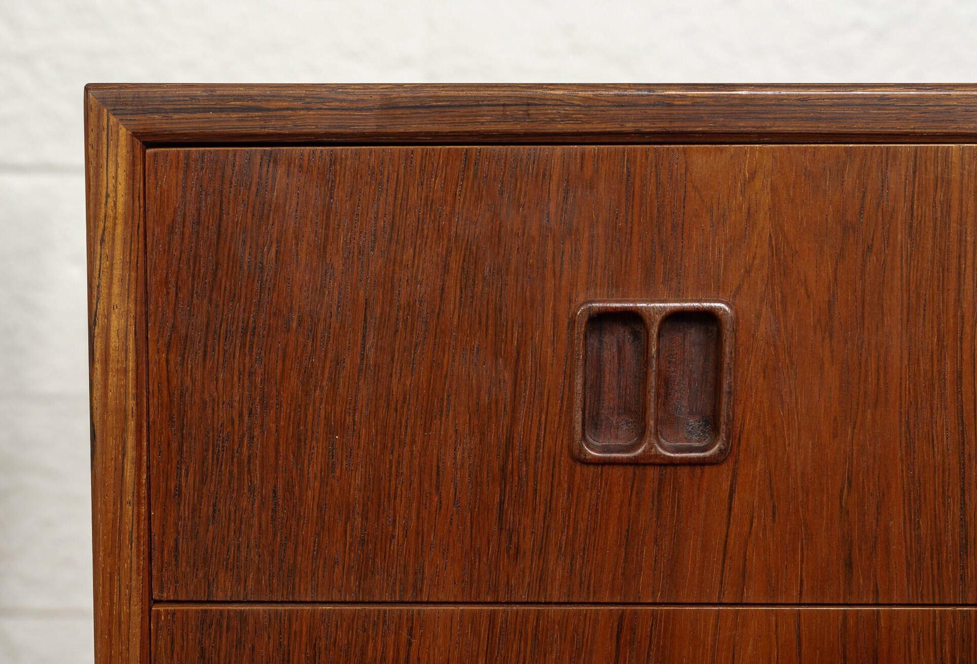 Wood Vintage Midcentury Danish Modern Rosewood Sideboard or Dresser, 1960s For Sale