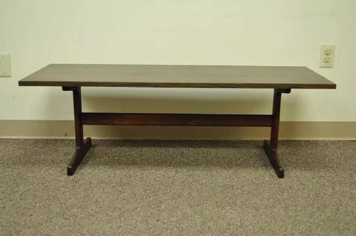 Mid-Century moderno Tavolino da caffè rettangolare in teak e laminato danese moderno della metà del secolo scorso in vendita