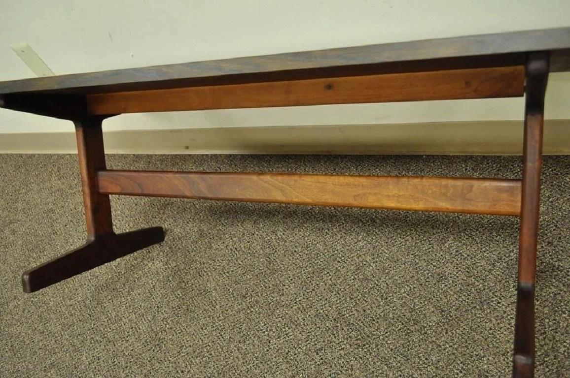 Sconosciuto Tavolino da caffè rettangolare in teak e laminato danese moderno della metà del secolo scorso in vendita