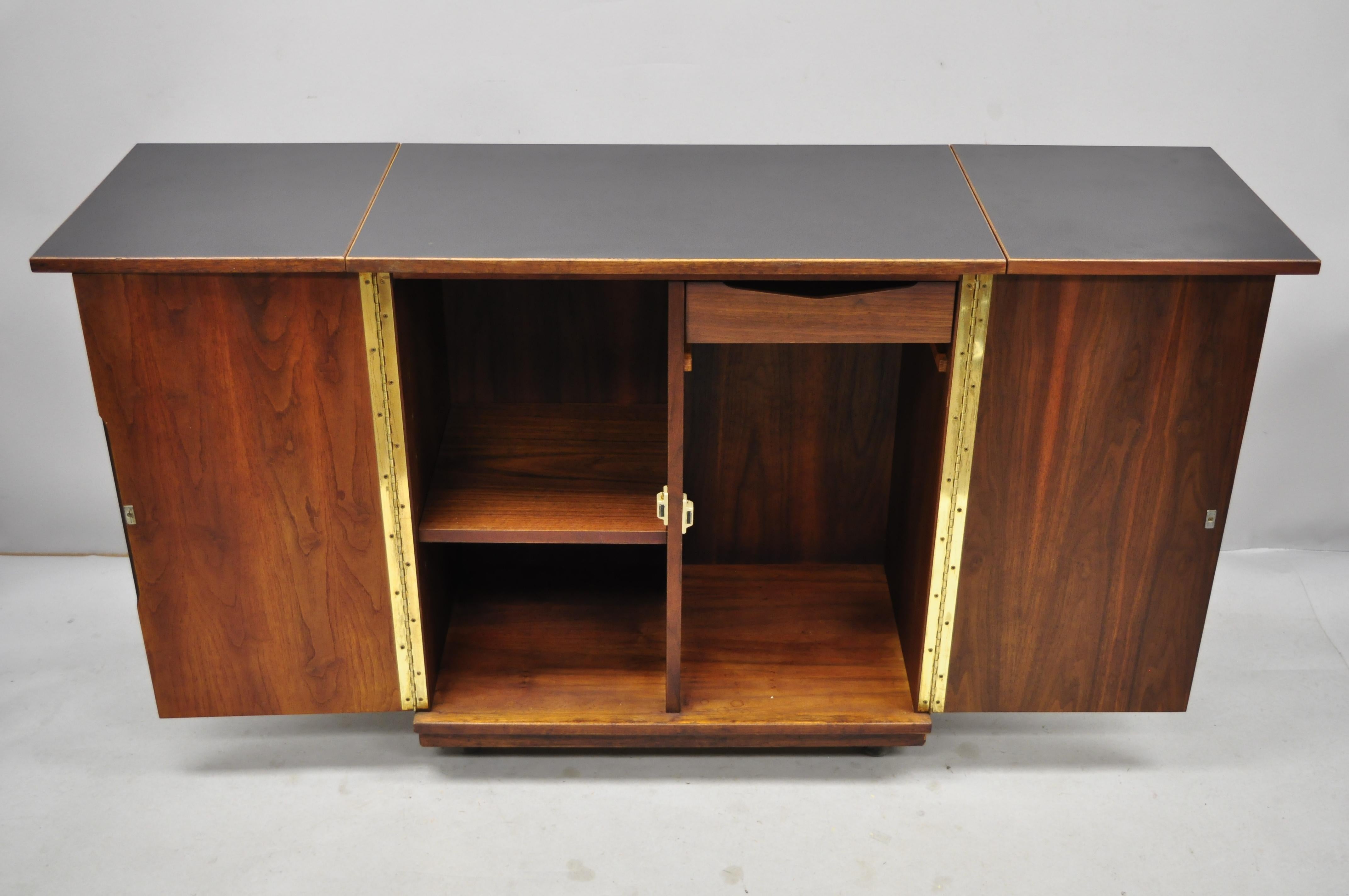 vintage rolling bar cabinet