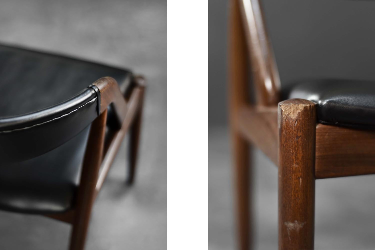 Vintage Mid-Century Danish Modern Teak Office Chair Model 31 von Kai Kristiansen im Angebot 4