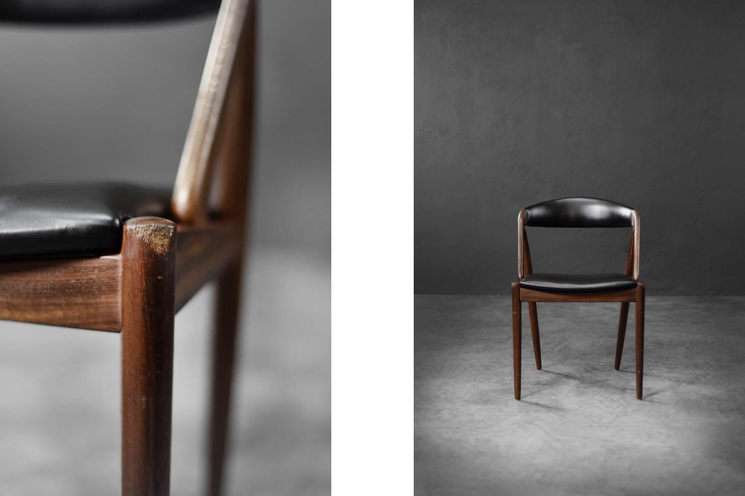 Vintage Mid-Century Danish Modern Teak Office Chair Model 31 von Kai Kristiansen im Angebot 5