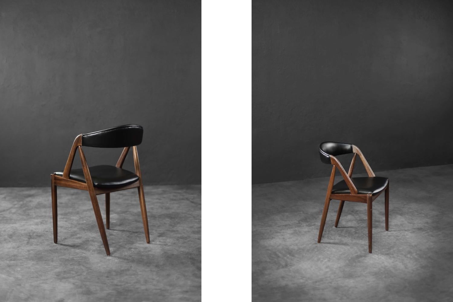 Vintage Mid-Century Danish Modern Teak Office Chair Model 31 von Kai Kristiansen im Angebot 1