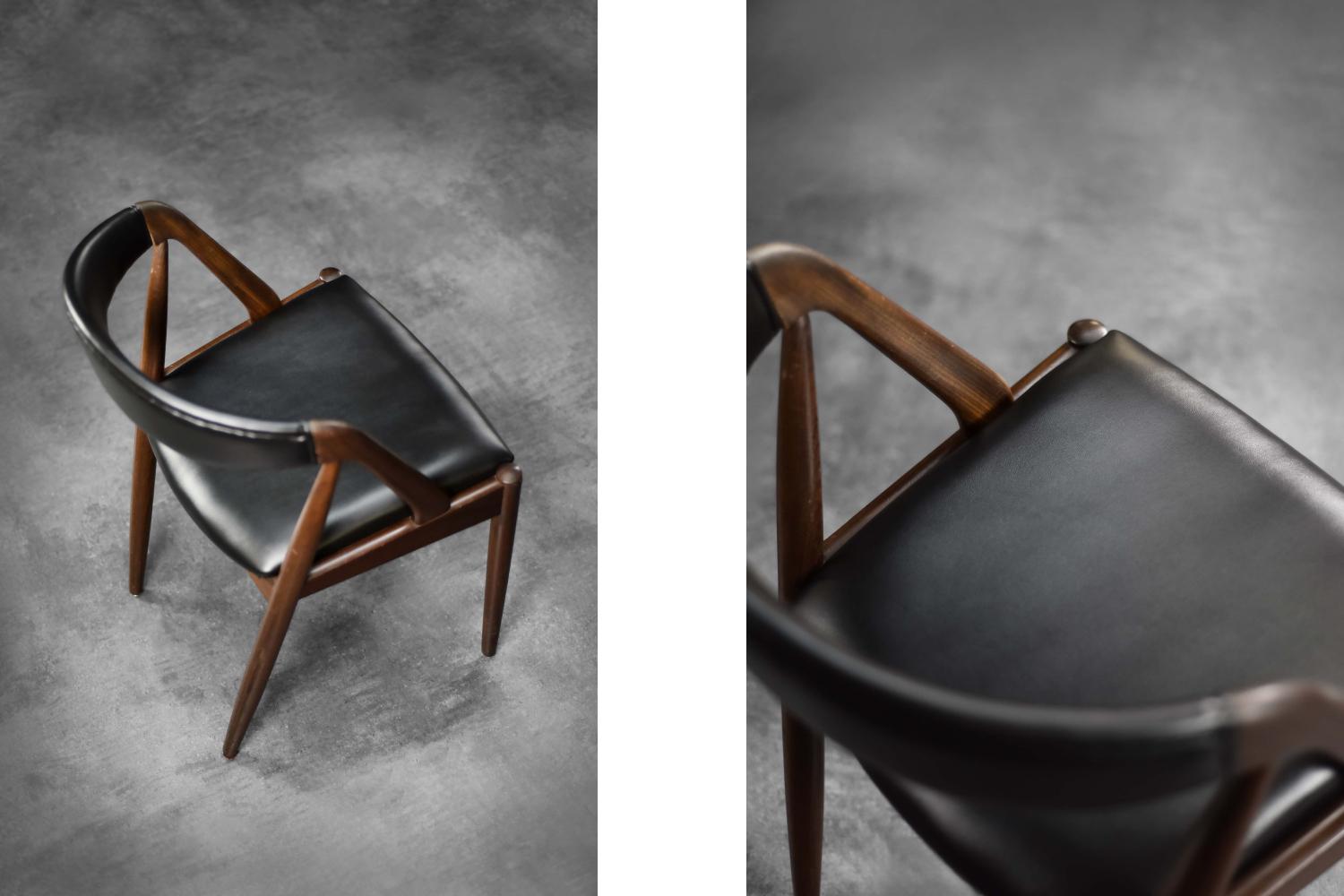 Vintage Mid-Century Danish Modern Teak Office Chair Model 31 von Kai Kristiansen im Angebot 2