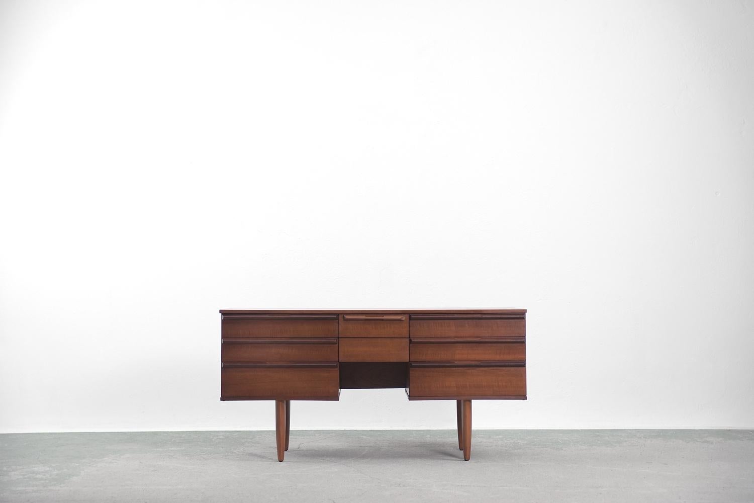 British Vintage Midcentury Danish Modern Teak Wood Desk from Avalon, 1960s For Sale