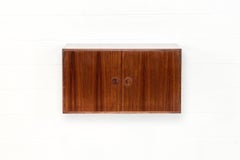 Vintage Mid Century Danish Rosewood Wall Mounted Floating Shelf 1960s