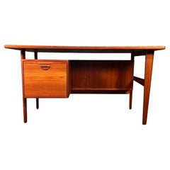 Used Mid Century Danish Teak Desk by Kai Kristiansen