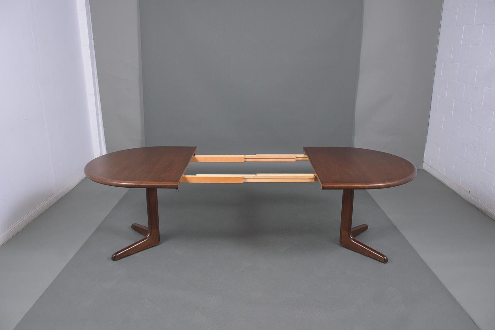 Vintage Mid-Century Danish Teak Dining Table 10